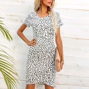 Dalmation Print Dress